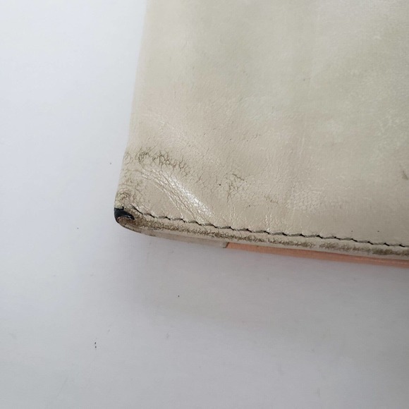 Chloe Tri-Color Wallet in Green, Peach, and Beige - Picture 11 of 13